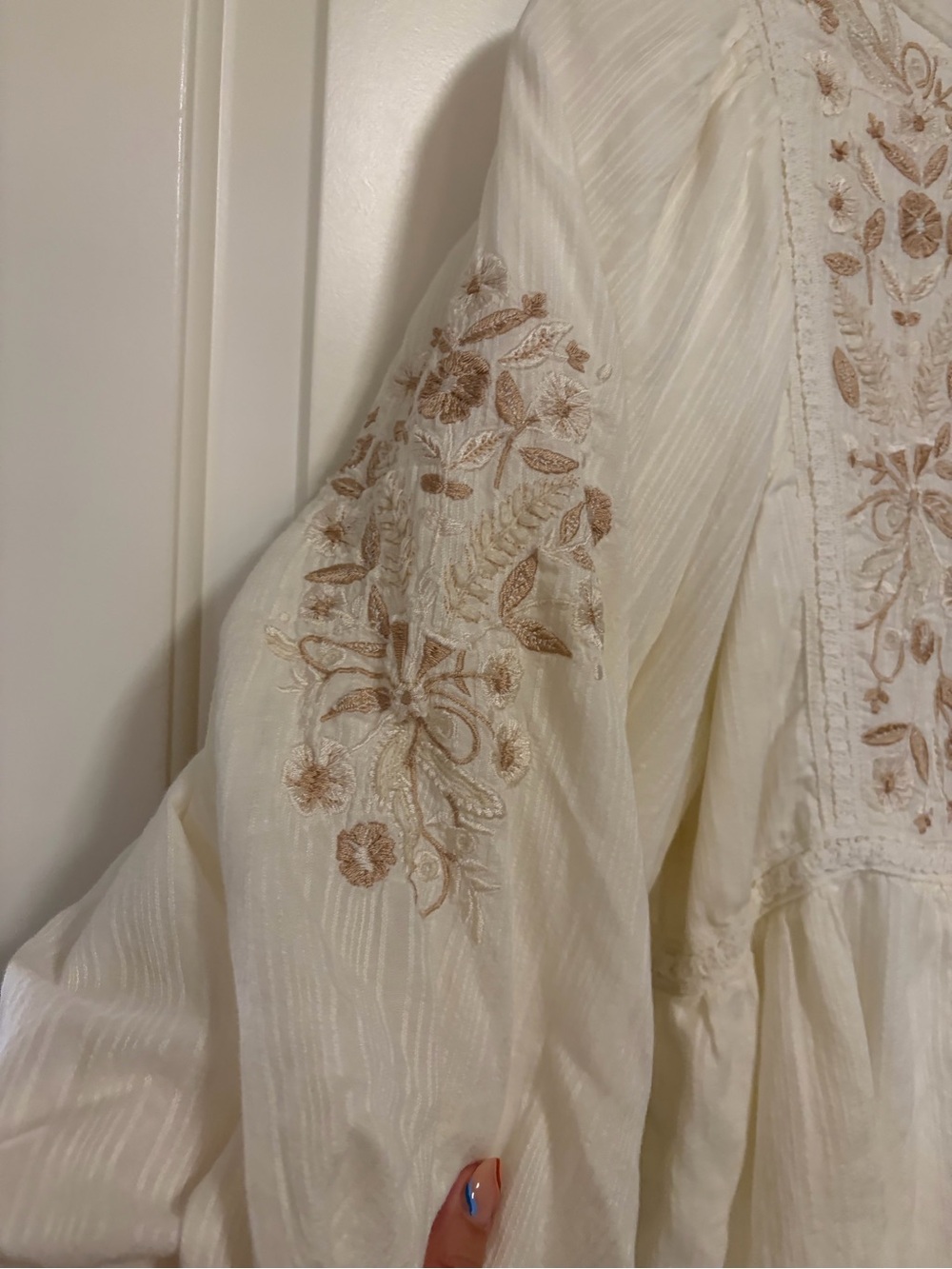 ☀️✌🏽🕊️Anthropologie Viveka Embroidered Bohemian Lace Mini Dress🕊️✌🏽☀️ - Picture 12 of 15